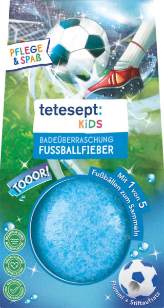 tetesept Kinder Badespaß Kinder Badezusatz Badeüberraschung Fußballfieber