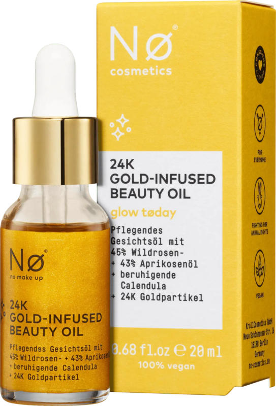 Nø Cosmetics Gesichtsöl glow today 24K Gold-Infused Beauty Oil