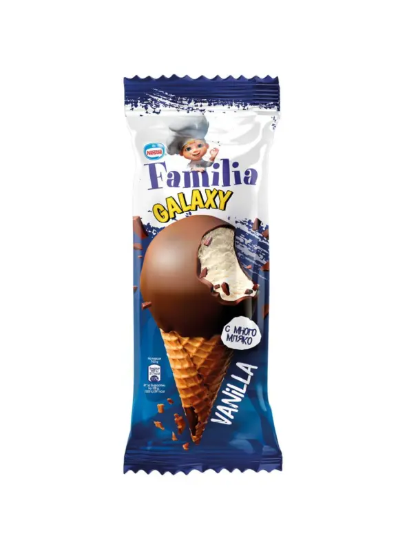 Galaxy Сладолед във фунийка различни вкусове