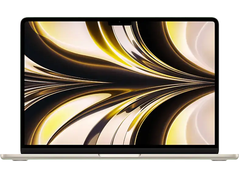 APPLE MacBook Air Notebook 13,6 Zoll, APPLE M2 Chip (8‑Core CPU mit 4 Performance-Kernen und Effizienz-Kernen, 8-Core GPU), 16 GB RAM, 256 SSD, macOS, M2, Polarstern