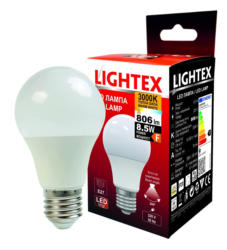 Lightex LED Лампа E27, 3000K, 4000К или 6500К