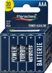 Paradies Batterien AAA Power Alkaline