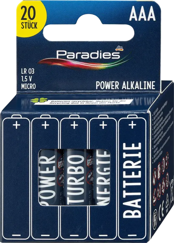 Paradies Batterien AAA Power Alkaline