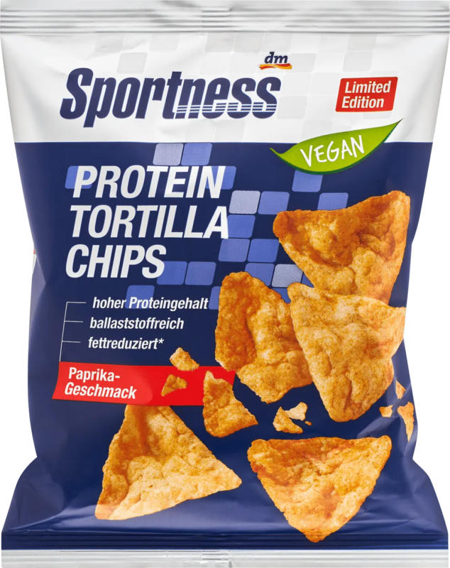 Sportness Protein Tortilla Chips, Paprika Geschmack