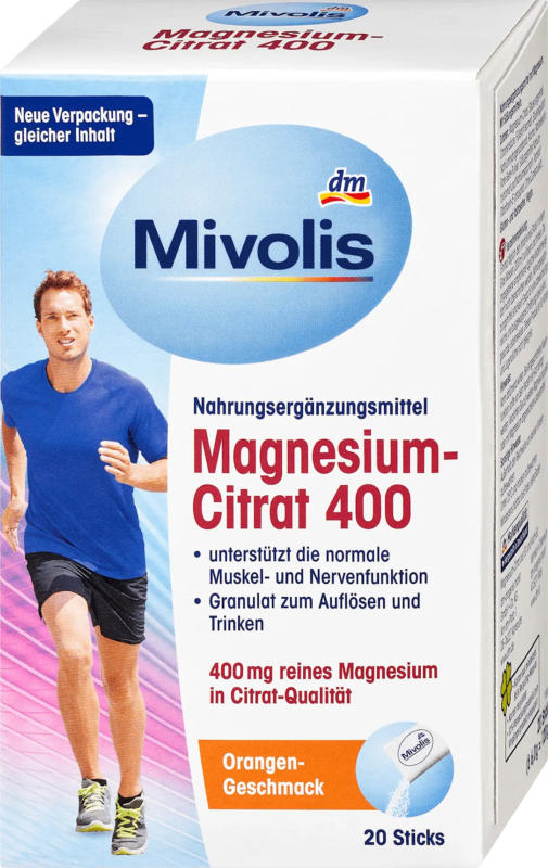 Mivolis Magnesium-Citrat, Granulat 20 Sticks