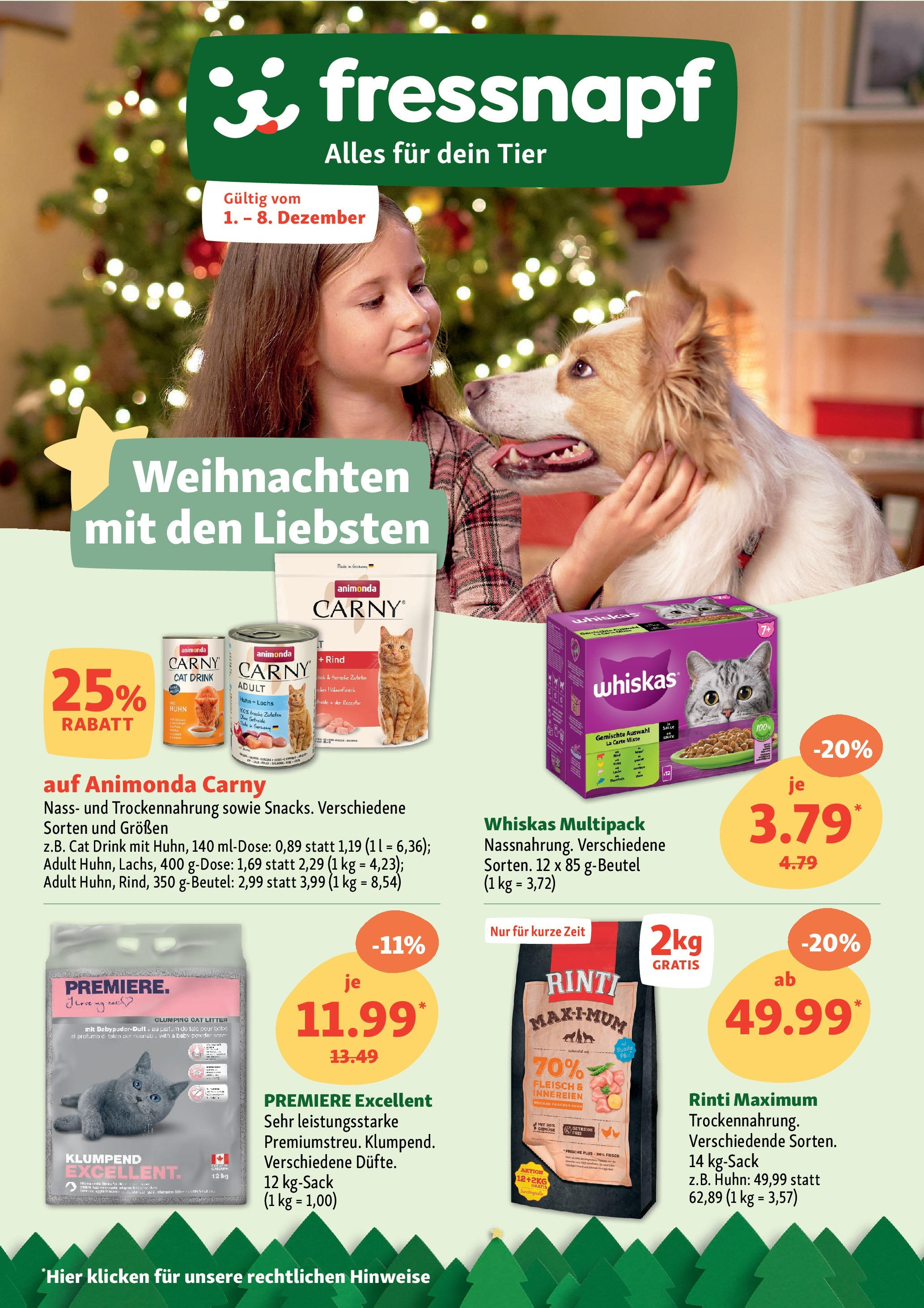 Fressnapf Prospekt ab 01.12.2024 > Weihnachten