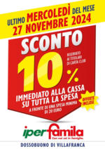 Iperfamila Sconto 10% - al 27.11.2024