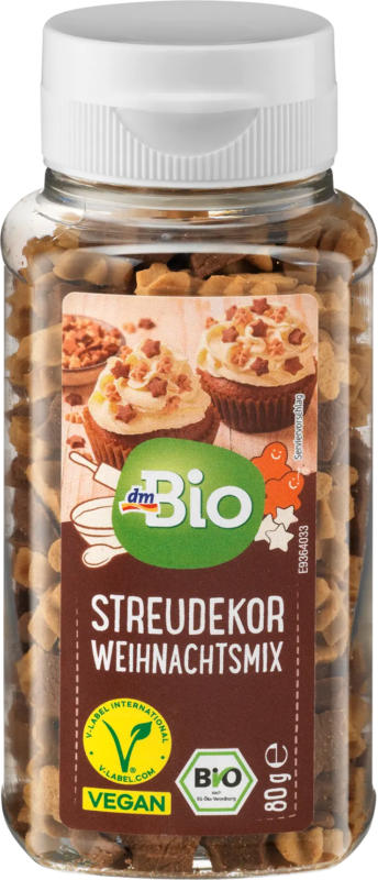 dmBio Streudekor Weihnachtsmix, vegan