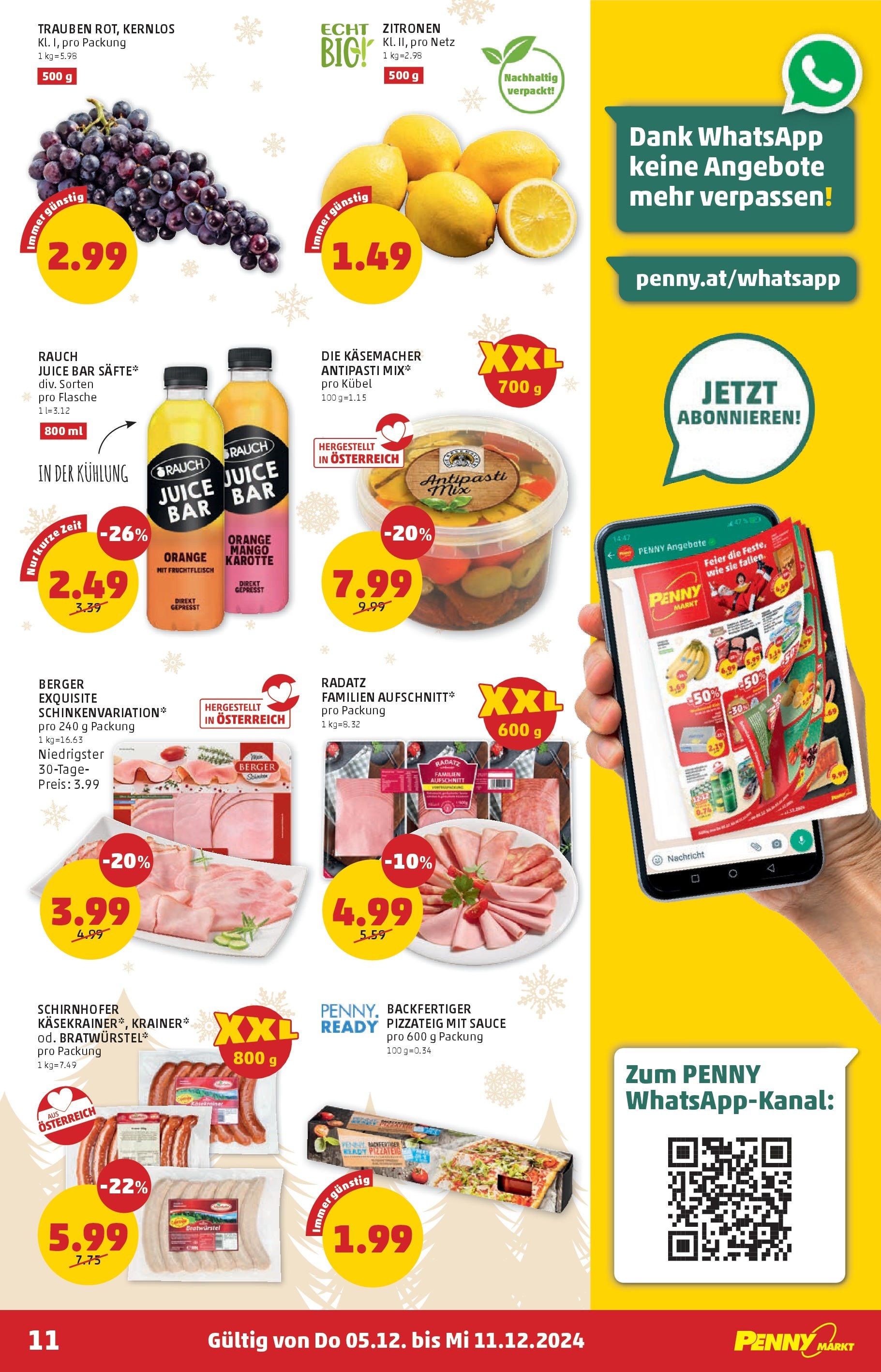 Penny Markt Flugblatt ab (05.12.2024) - Angebote, Prospekt | Seite: 11 | Produkte: Karotte, Mango