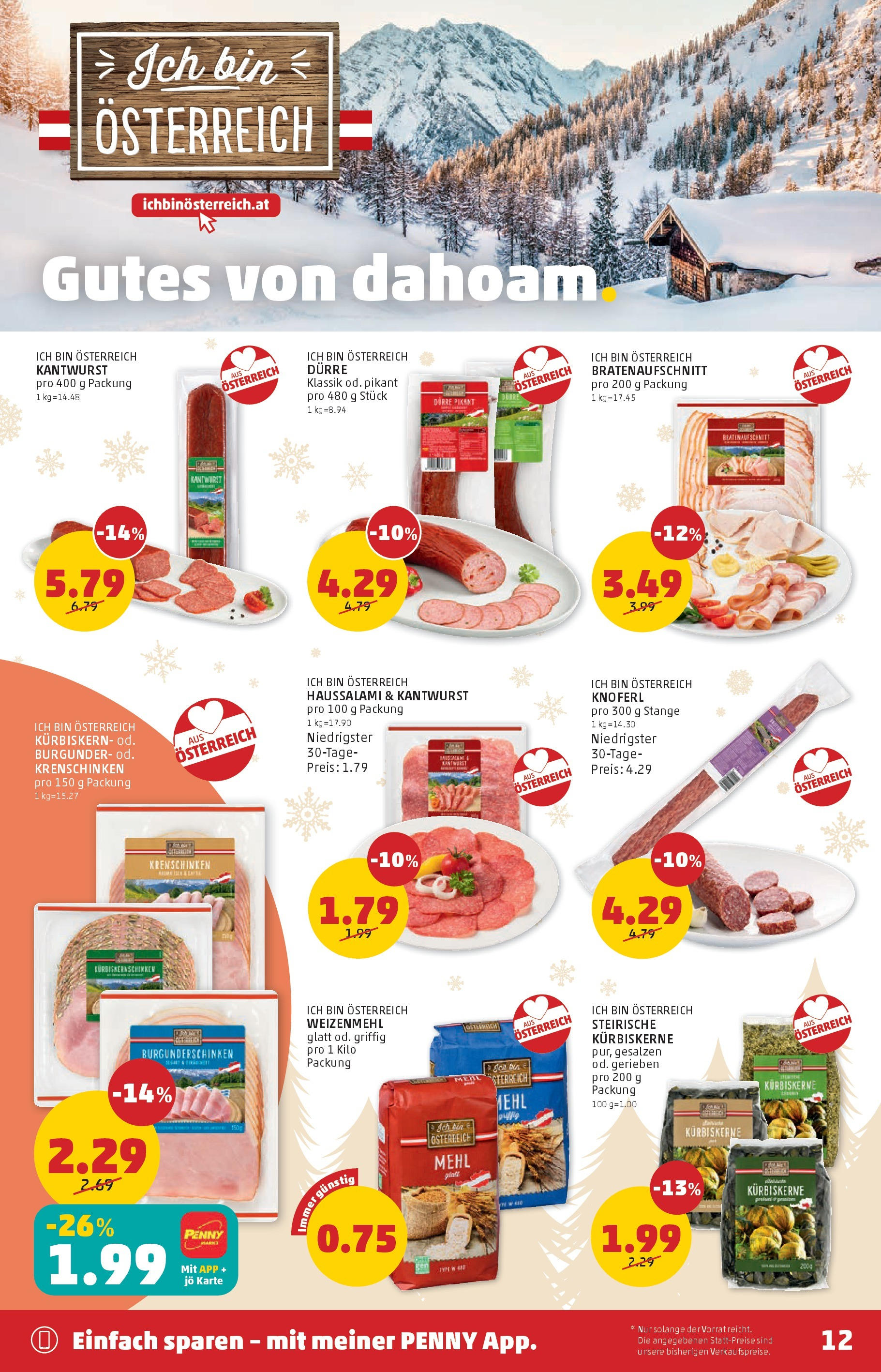 Penny Markt Flugblatt ab (05.12.2024) - Angebote, Prospekt | Seite: 12 | Produkte: Wurst