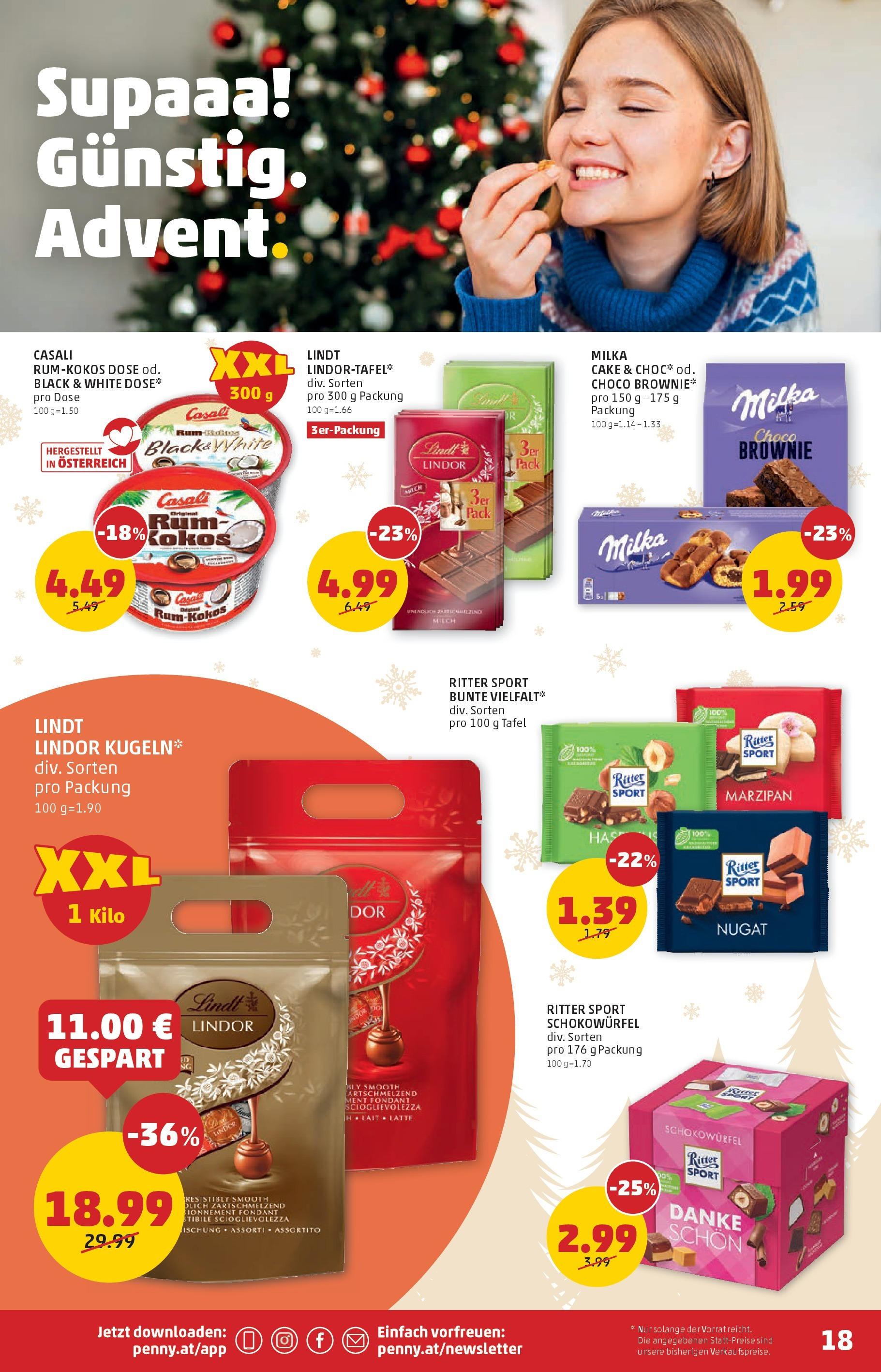 Penny Markt Flugblatt ab (05.12.2024) - Angebote, Prospekt | Seite: 18 | Produkte: Milch