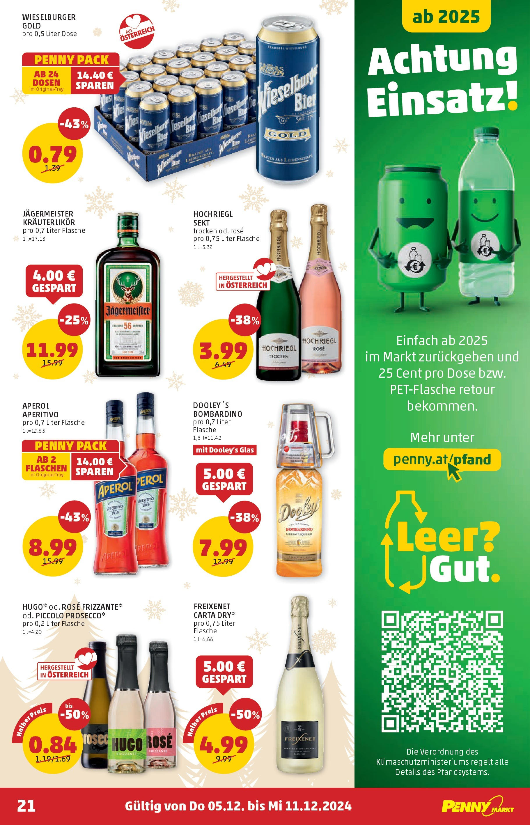 Penny Markt Flugblatt ab (05.12.2024) - Angebote, Prospekt | Seite: 21 | Produkte: Bier