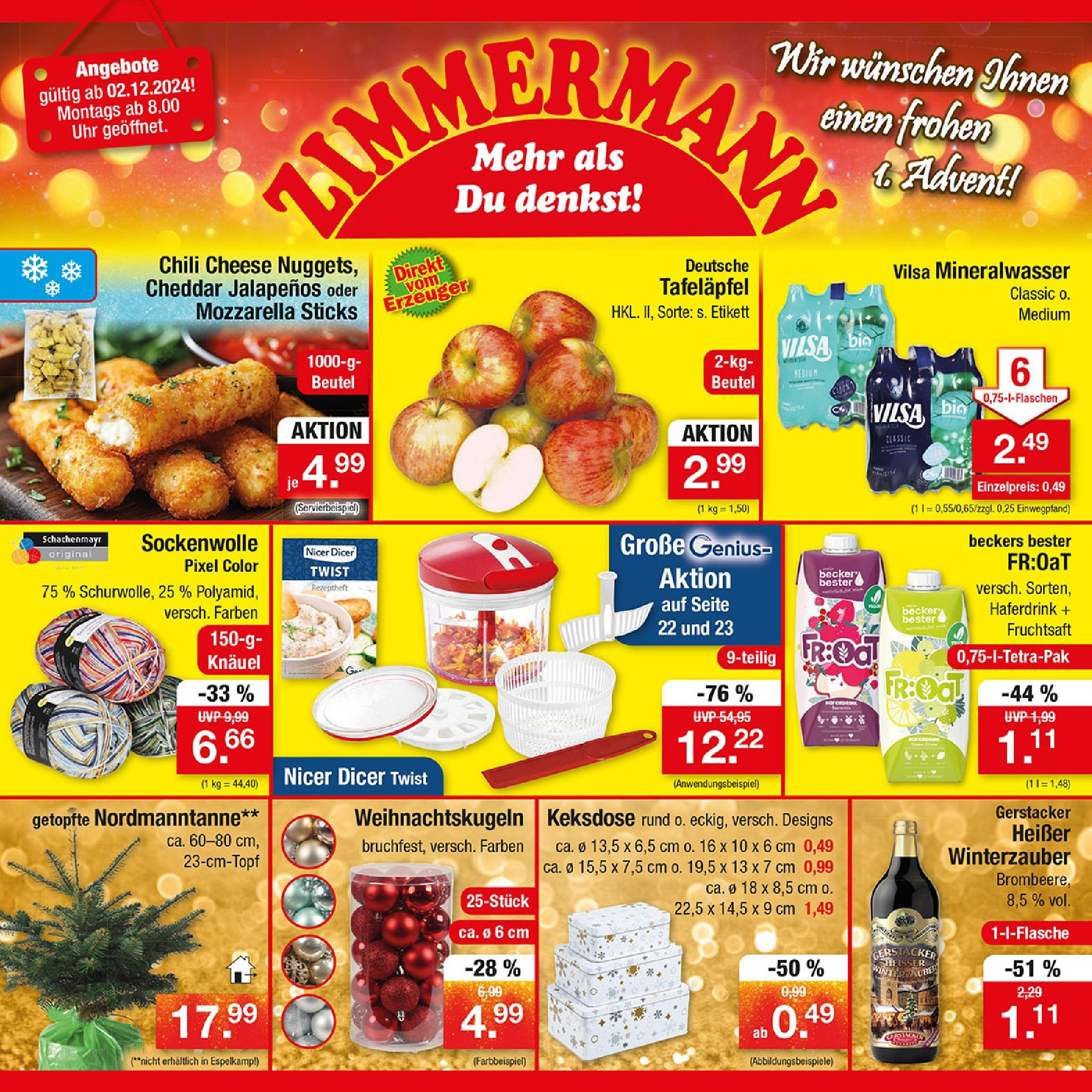 Zimmermann Sonderposten Prospekte gültig vom 02.12. bis 07.12. ᐉ Online