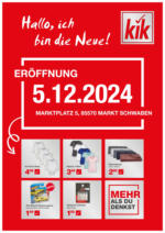 KiK KiK: Neueröffnung in Markt Schwaben - bis 06.12.2024