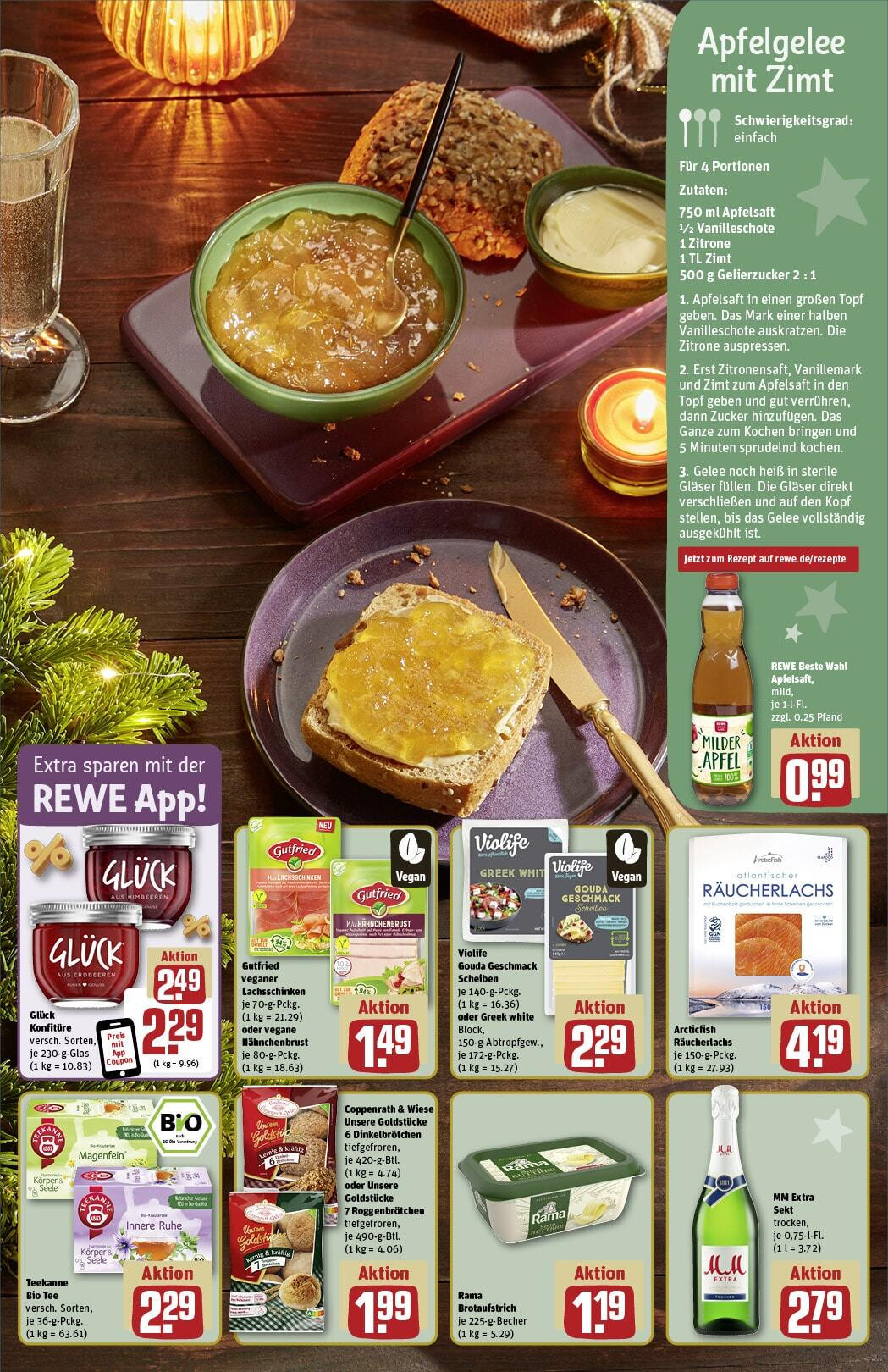 Rewe - Urbach, Marktplatz 2  (ab 02.12.2024) zum Blättern » Angebote | Seite: 5 | Produkte: Rama, Zitrone, Teekanne, Erdbeeren