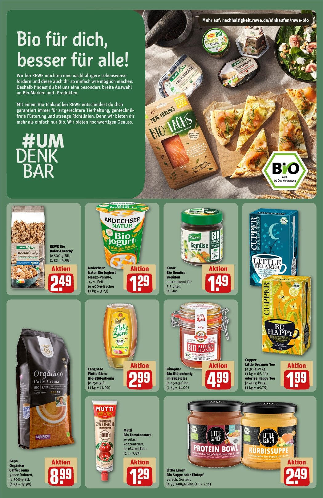 Rewe - Urbach, Marktplatz 2  (ab 02.12.2024) zum Blättern » Angebote | Seite: 26 | Produkte: Langnese, Knorr, Tee, Frischkase