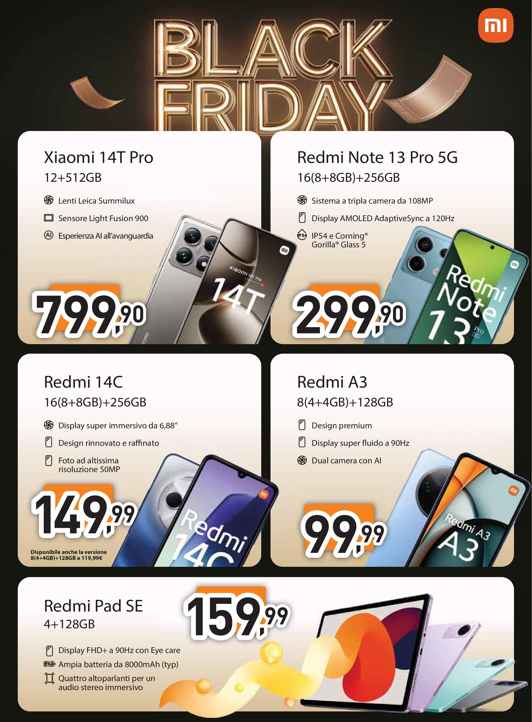 Unieuro BLACK FRIDAY 2024 volantino dal 28/11 ⏳ | Pagina: 33 | Prodotti: Xiaomi, Audio, Batteria