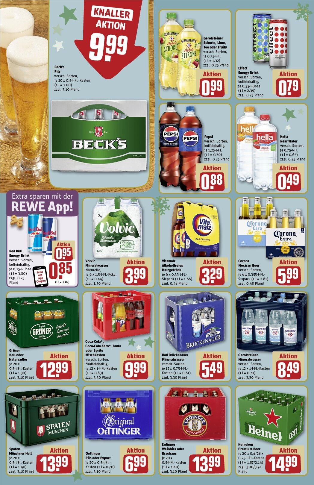 Rewe - Pegnitz, Nürnberger Straße, e 20 (ab 02.12.2024) zum Blättern » Angebote | Seite: 18 | Produkte: Erdinger, Oettinger, Tee, Volvic