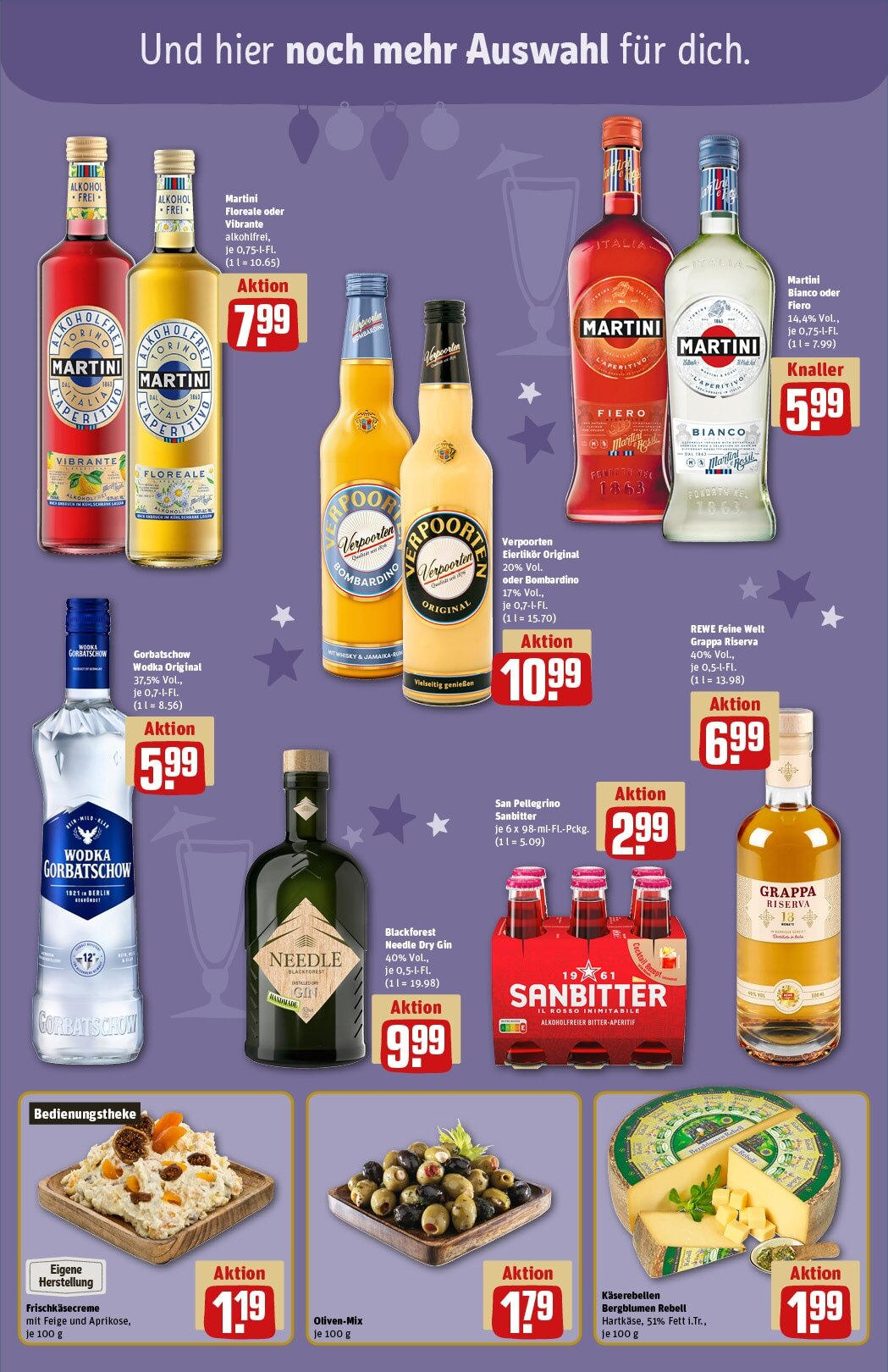 Rewe - Urbach, Marktplatz 2  (ab 02.12.2024) zum Blättern » Angebote | Seite: 20 | Produkte: Martini, Whisky, Wodka gorbatschow, Wodka