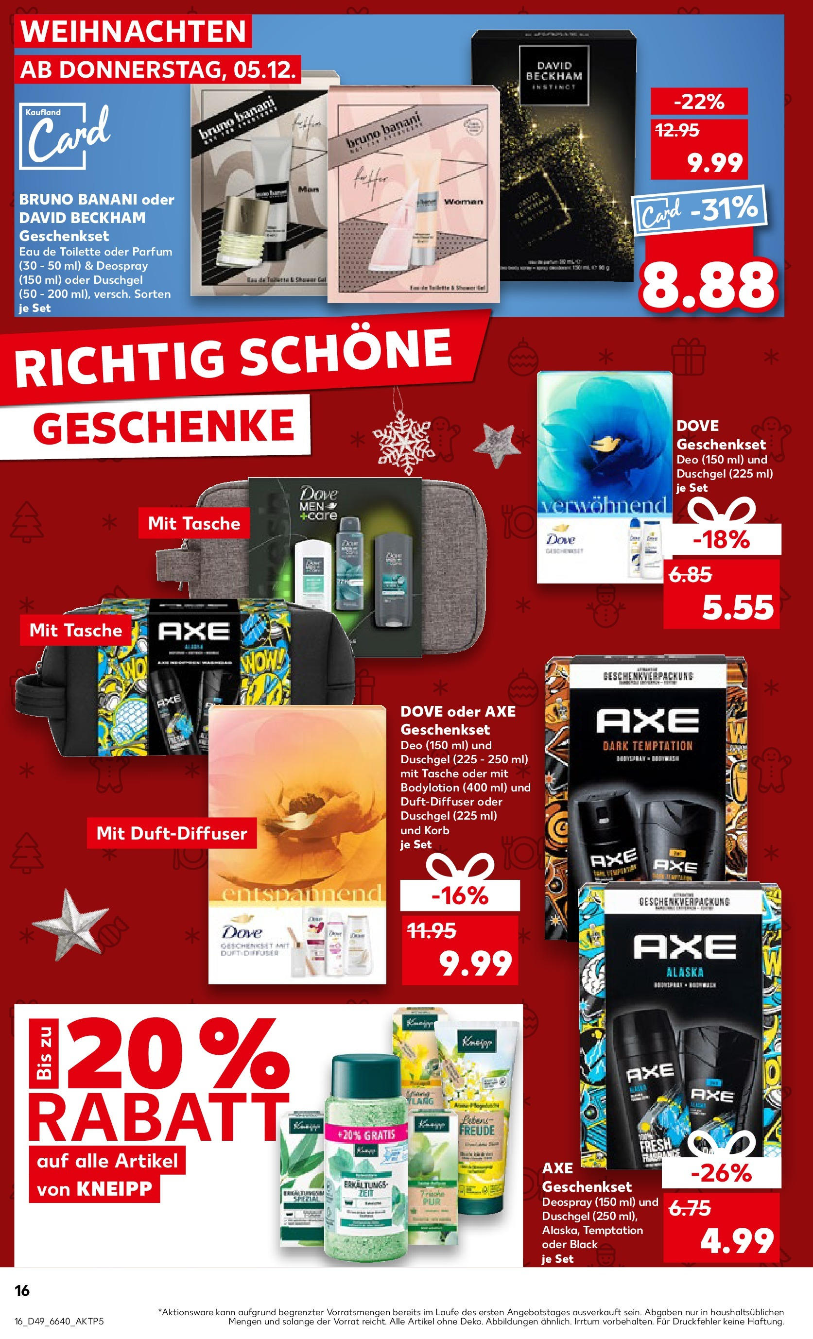 Kaufland - München, Ollenhauerstraße 4  (ab 05.12.2024) » Angebote Online zum Blättern | Seite: 16 | Produkte: Toilette, Parfüm, Eau de Toilette, Duschgel