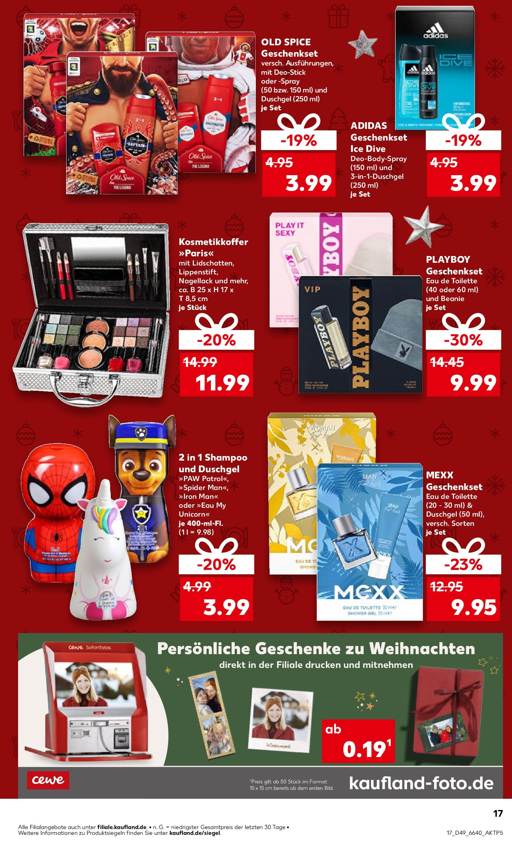 Kaufland - München, Ollenhauerstraße 4  (ab 05.12.2024) » Angebote Online zum Blättern | Seite: 17 | Produkte: Toilette, Eau de Toilette, Nagellack, Shower Gel