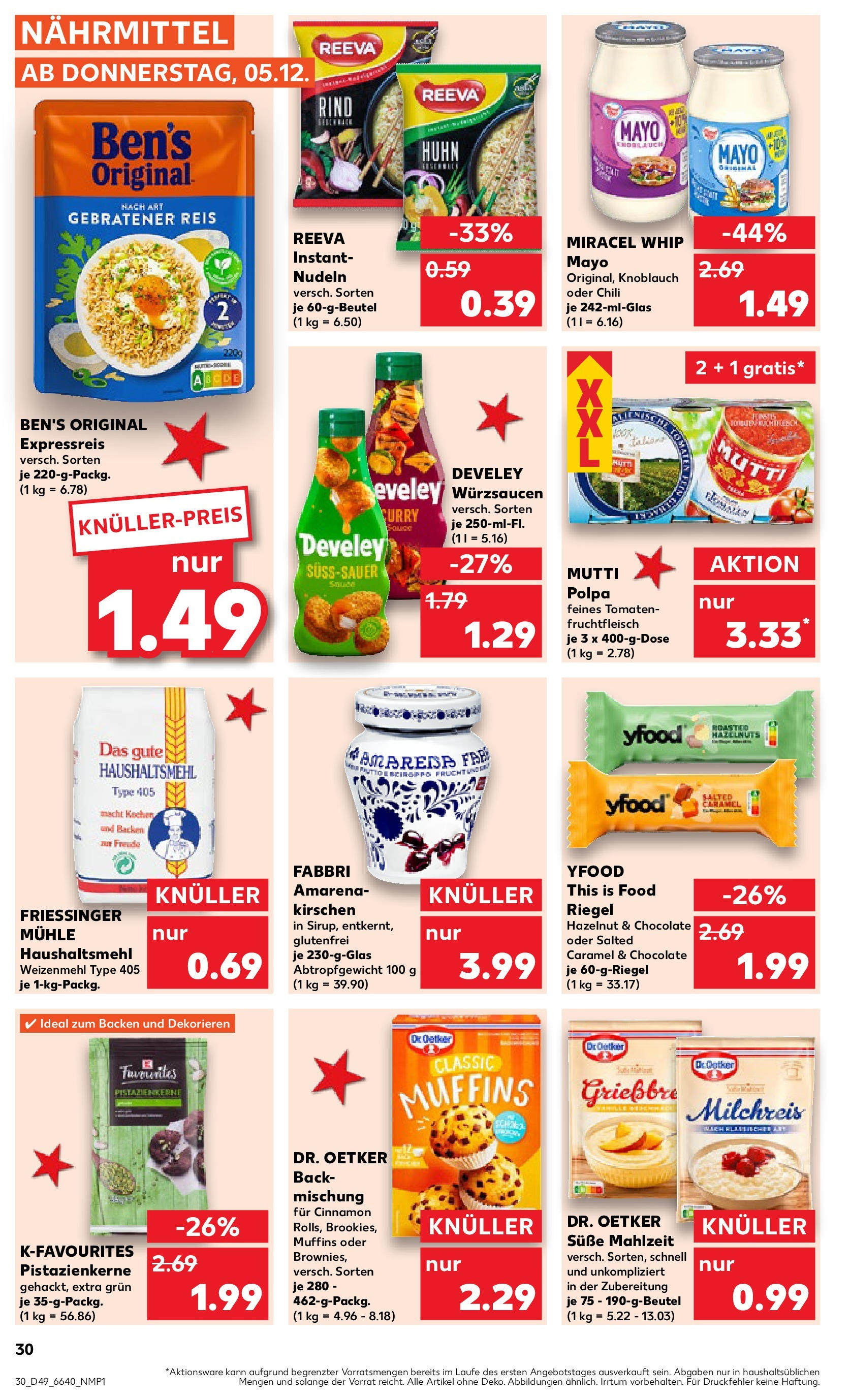 Kaufland - Bietigheim-Bissingen  (ab 05.12.2024) » Angebote Online zum Blättern | Seite: 30 | Produkte: Kirschen, Knoblauch, Chili, Nudeln