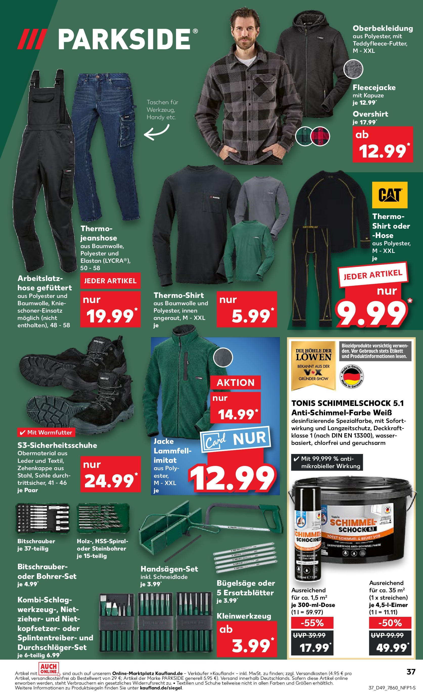 Kaufland - München, Ollenhauerstraße 4  (ab 05.12.2024) » Angebote Online zum Blättern | Seite: 37 | Produkte: Shirt, Wasser, Jacke, Hose