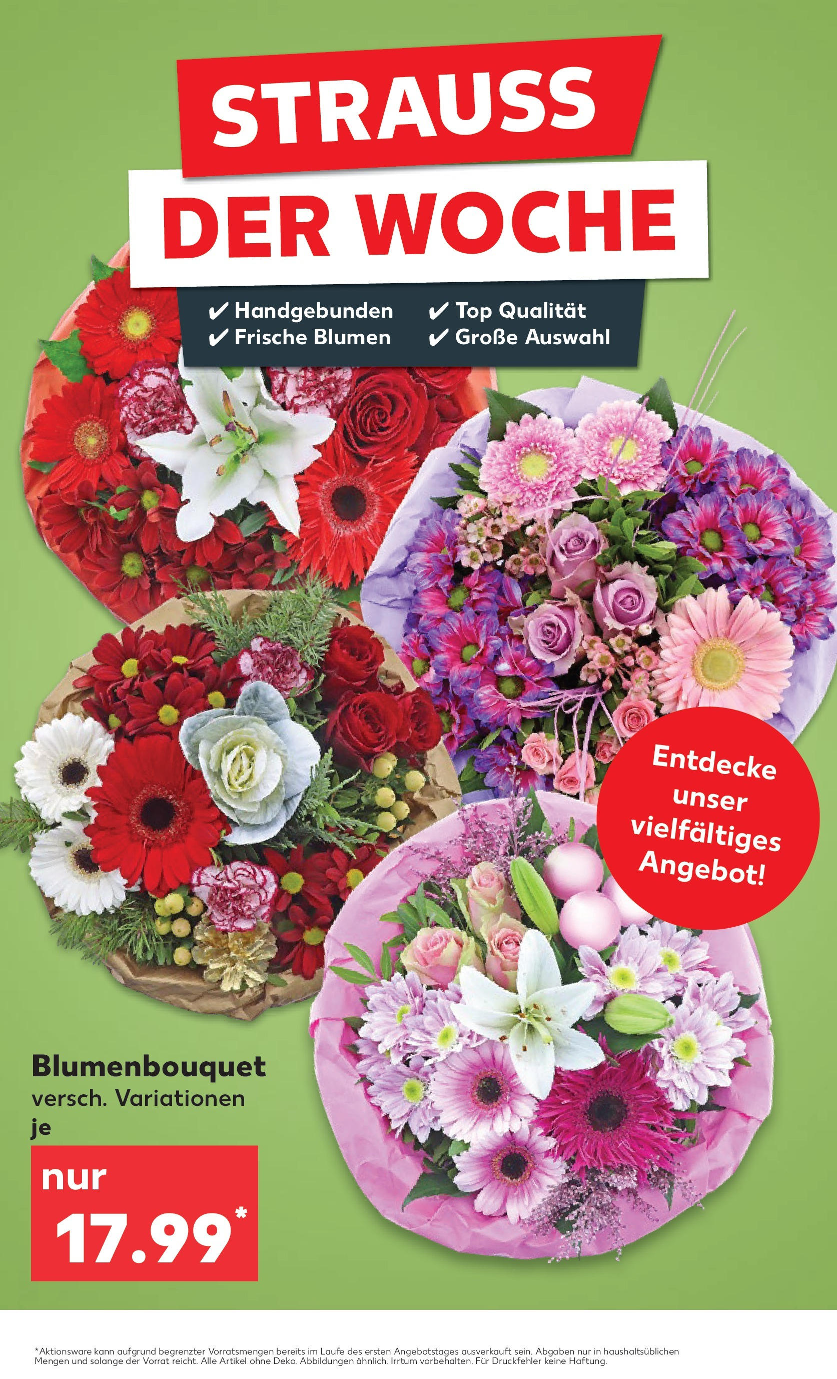 Kaufland - Kaufland: Wochenangebote (ab 04.12.2024) » Angebote Online zum Blättern | Seite: 51 | Produkte: Top, Blumen