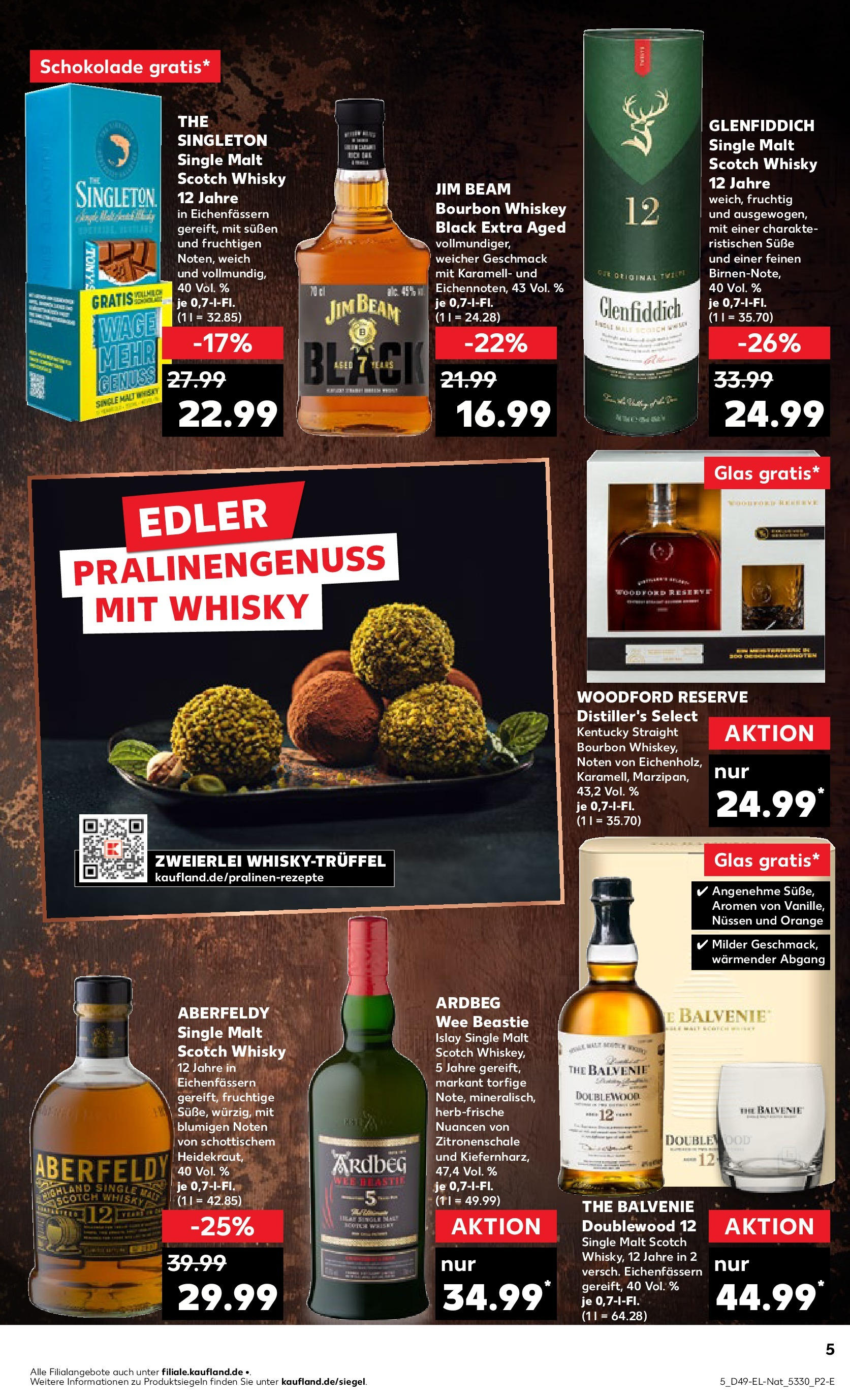 Kaufland - Bietigheim-Bissingen  (ab 05.12.2024) » Angebote Online zum Blättern | Seite: 61 | Produkte: Whisky, Jim beam, Schokolade, Whiskey