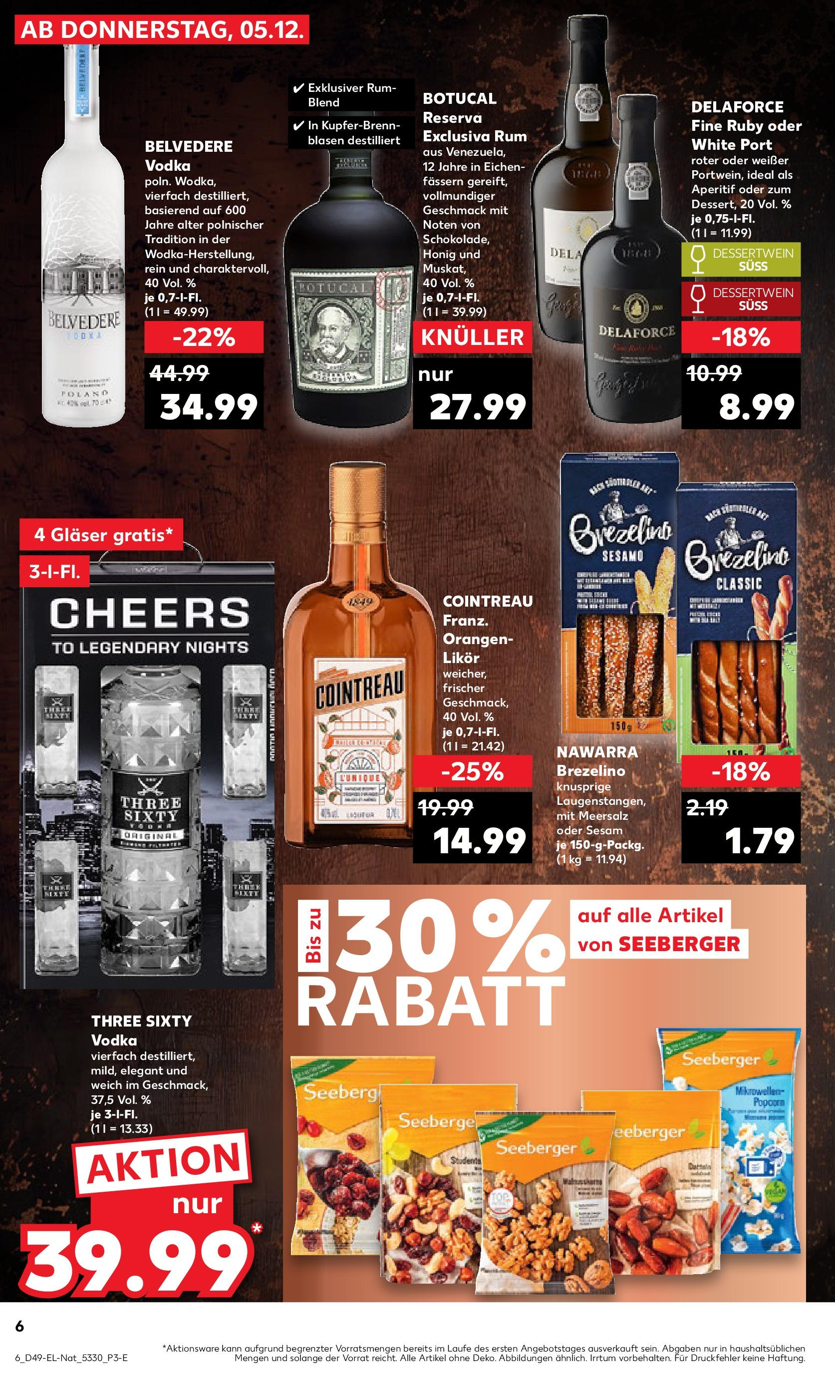 Kaufland - Bietigheim-Bissingen  (ab 05.12.2024) » Angebote Online zum Blättern | Seite: 62 | Produkte: Likör, Rum, Orangen, Vodka