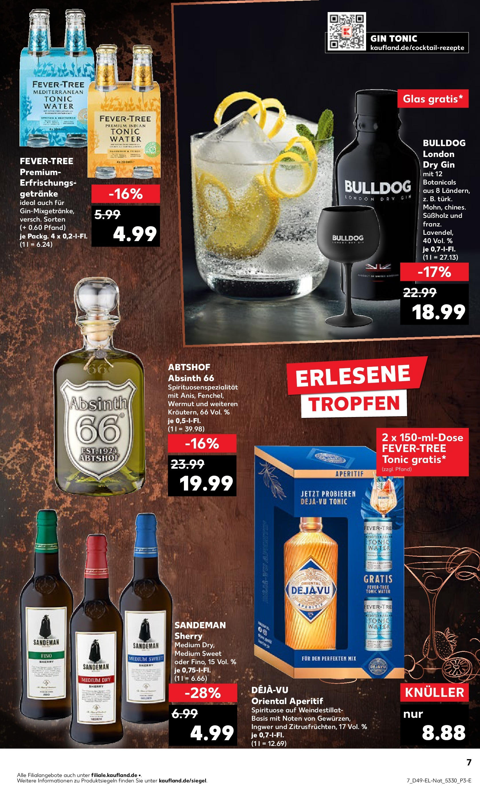 Kaufland - Bietigheim-Bissingen  (ab 05.12.2024) » Angebote Online zum Blättern | Seite: 63 | Produkte: Gin