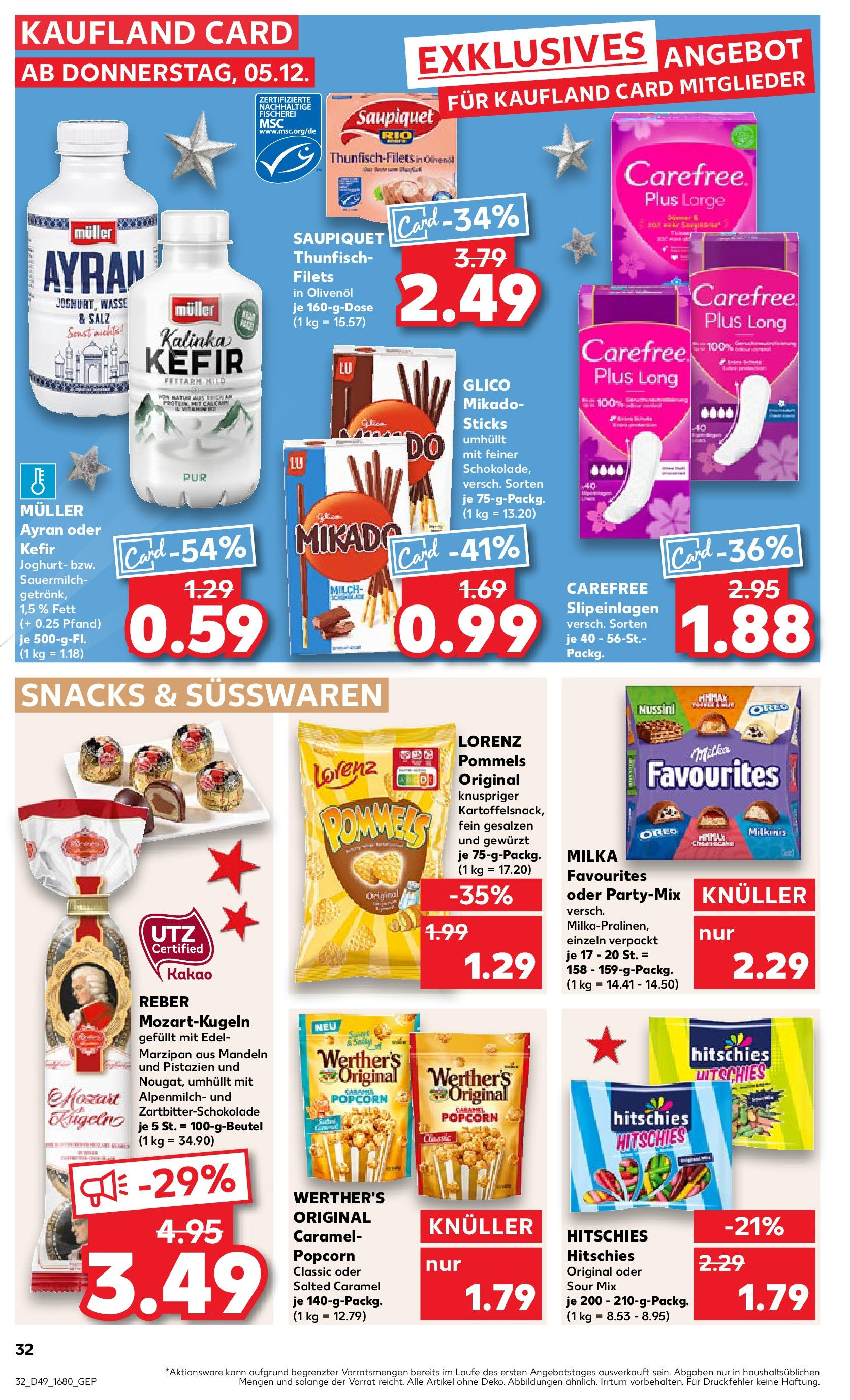 Kaufland - Bretten, Diedelsheimer Höhe 6  (ab 05.12.2024) » Angebote Online zum Blättern | Seite: 32 | Produkte: Valensina, Zucker, Mixery, Fruchtsaft