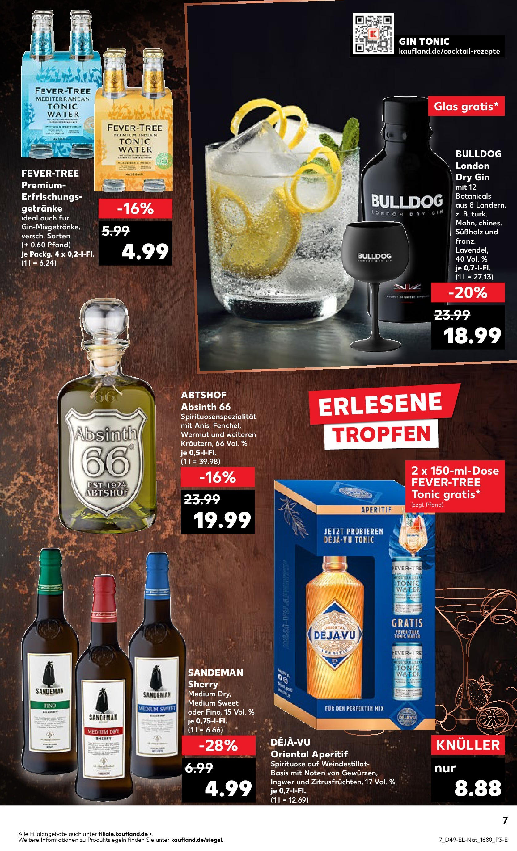 Kaufland - Bretten, Diedelsheimer Höhe 6  (ab 05.12.2024) » Angebote Online zum Blättern | Seite: 63 | Produkte: Gin