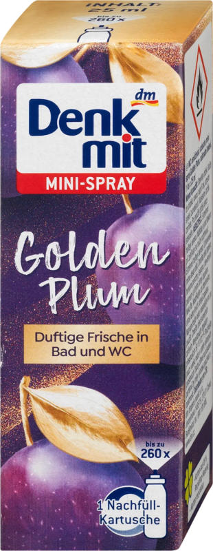 Denkmit Lufterfrischer Minispray Golden Plum Nachfüllpack