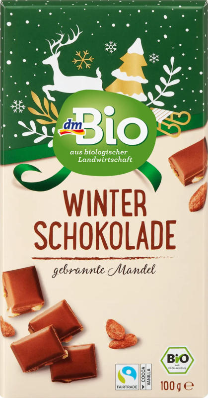 dmBio Winter Schokolade, gebrannte Mandel