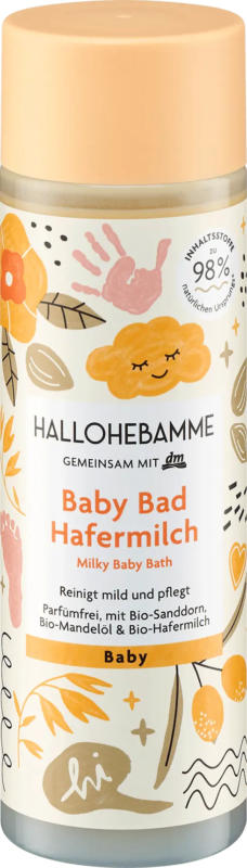 HALLOHEBAMME Babybad Hafermilch