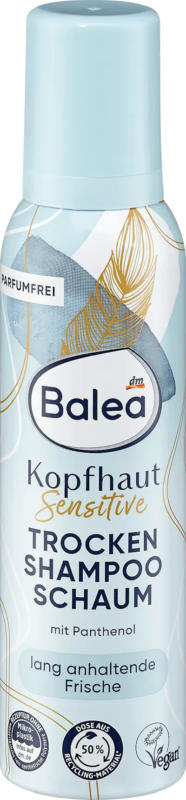 Balea Trockenshampoo Schaum Kopfhaut Sensitive