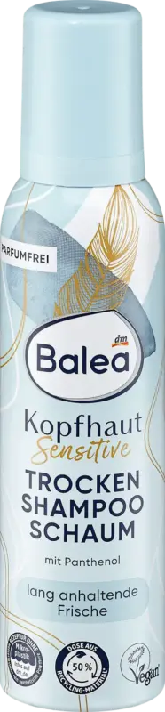 Balea Trockenshampoo Schaum Kopfhaut Sensitive