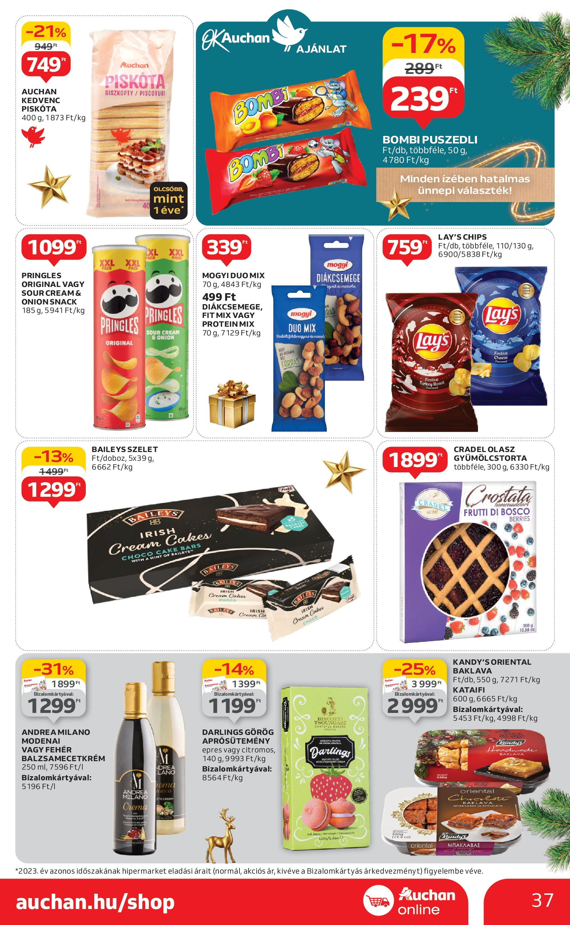 Auchan Akciós újság - 2024.11.28. -tól/töl > akció, lapozható szórólap 🛍️ | Oldal: 37 | Termékek: Chips, Diákcsemege, Protein, Puszedli