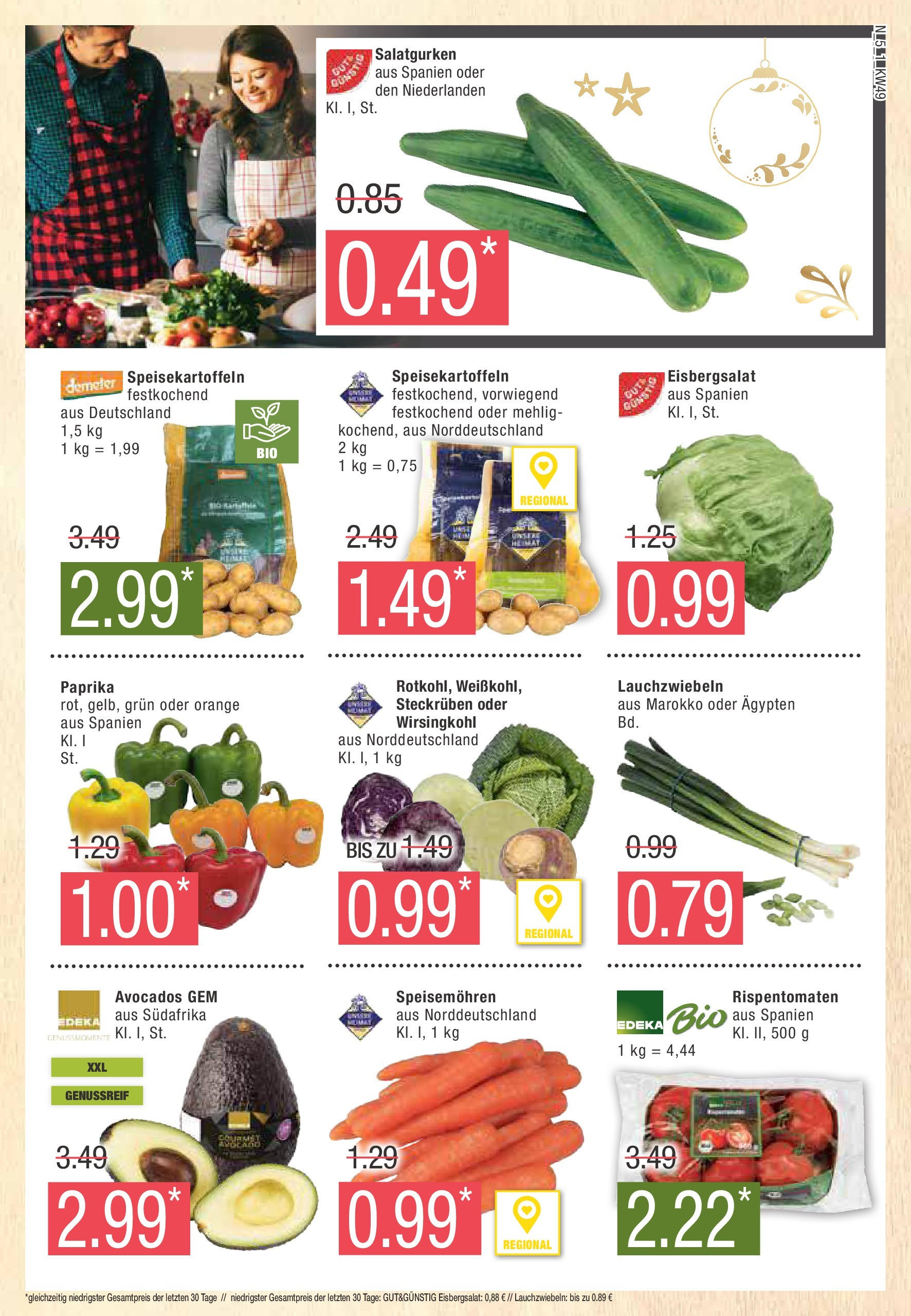 Marktkauf - Buxtehude, Bahnhofstr. 47 (ab 02.12.2024) » Angebote online | Seite: 5 | Produkte: Eisbergsalat, Paprika