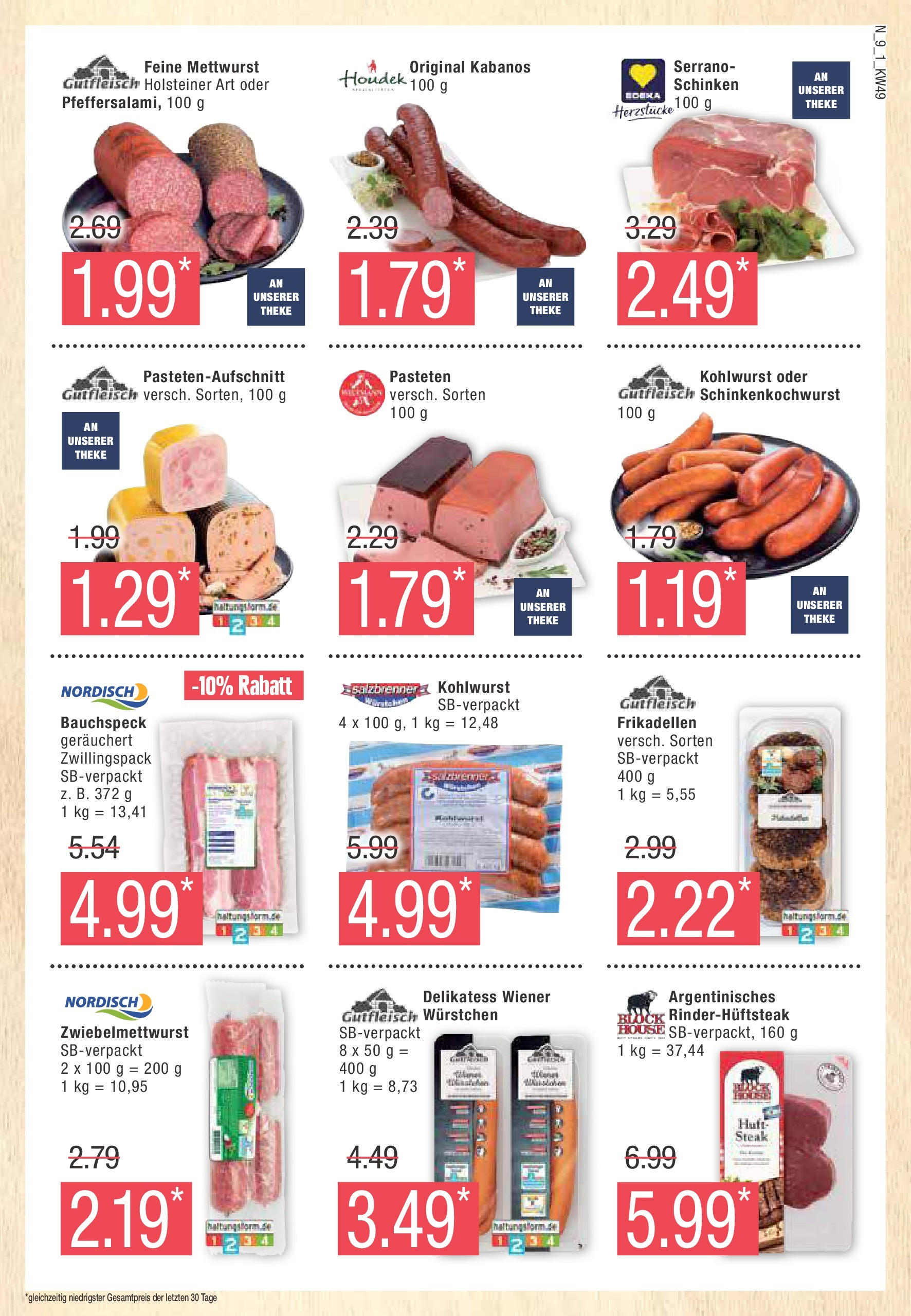 Marktkauf - Buxtehude, Bahnhofstr. 47 (ab 02.12.2024) » Angebote online | Seite: 9 | Produkte: Theke, Schinken, Steak