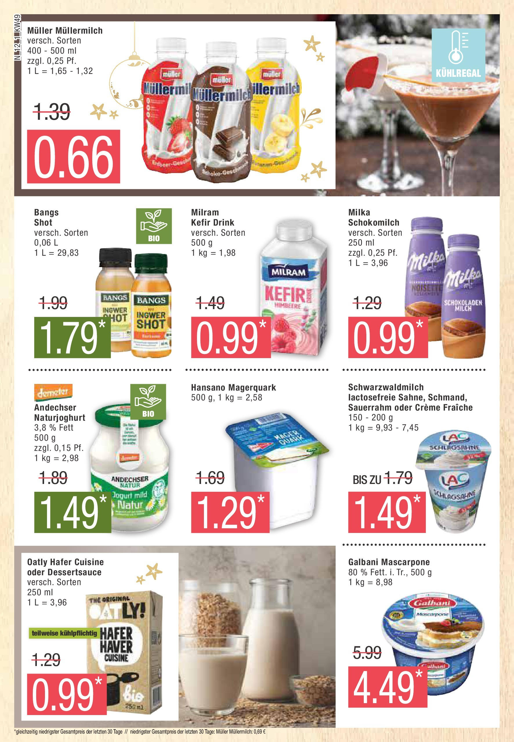 Marktkauf - Buxtehude, Bahnhofstr. 47 (ab 02.12.2024) » Angebote online | Seite: 12 | Produkte: Oatly, Himbeere, Müllermilch, Muller mullermilch