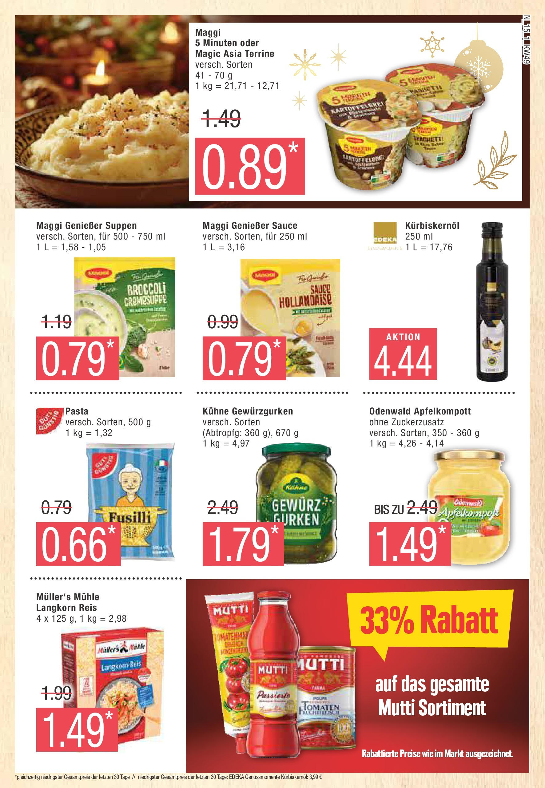 Marktkauf - Buxtehude, Bahnhofstr. 47 (ab 02.12.2024) » Angebote online | Seite: 15 | Produkte: Mühle, Kürbiskernöl, Pasta, Reis