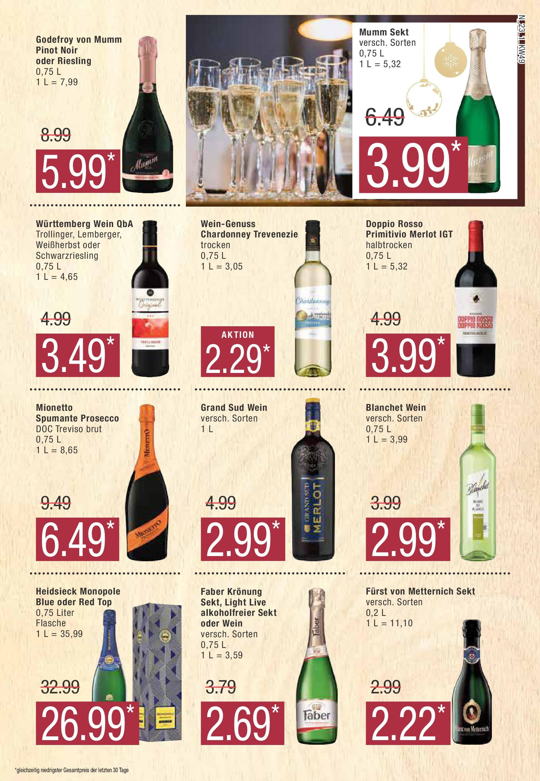 Marktkauf - Buxtehude, Bahnhofstr. 47 (ab 02.12.2024) » Angebote online | Seite: 23 | Produkte: Top, Mumm sekt, Sekt, Merlot