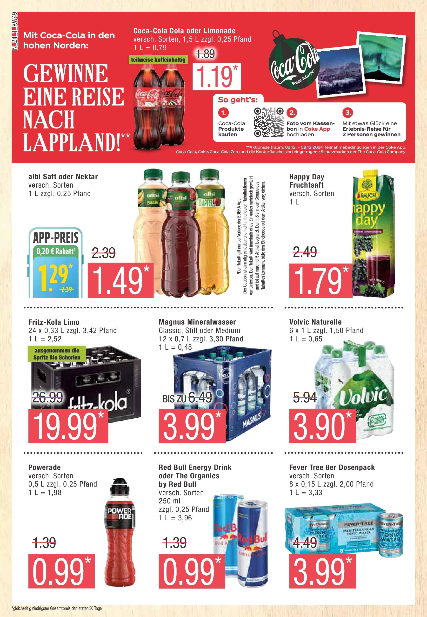 Marktkauf - Buxtehude, Bahnhofstr. 47 (ab 02.12.2024) » Angebote online | Seite: 24 | Produkte: Limonade, Powerade, Saft, Fruchtsaft