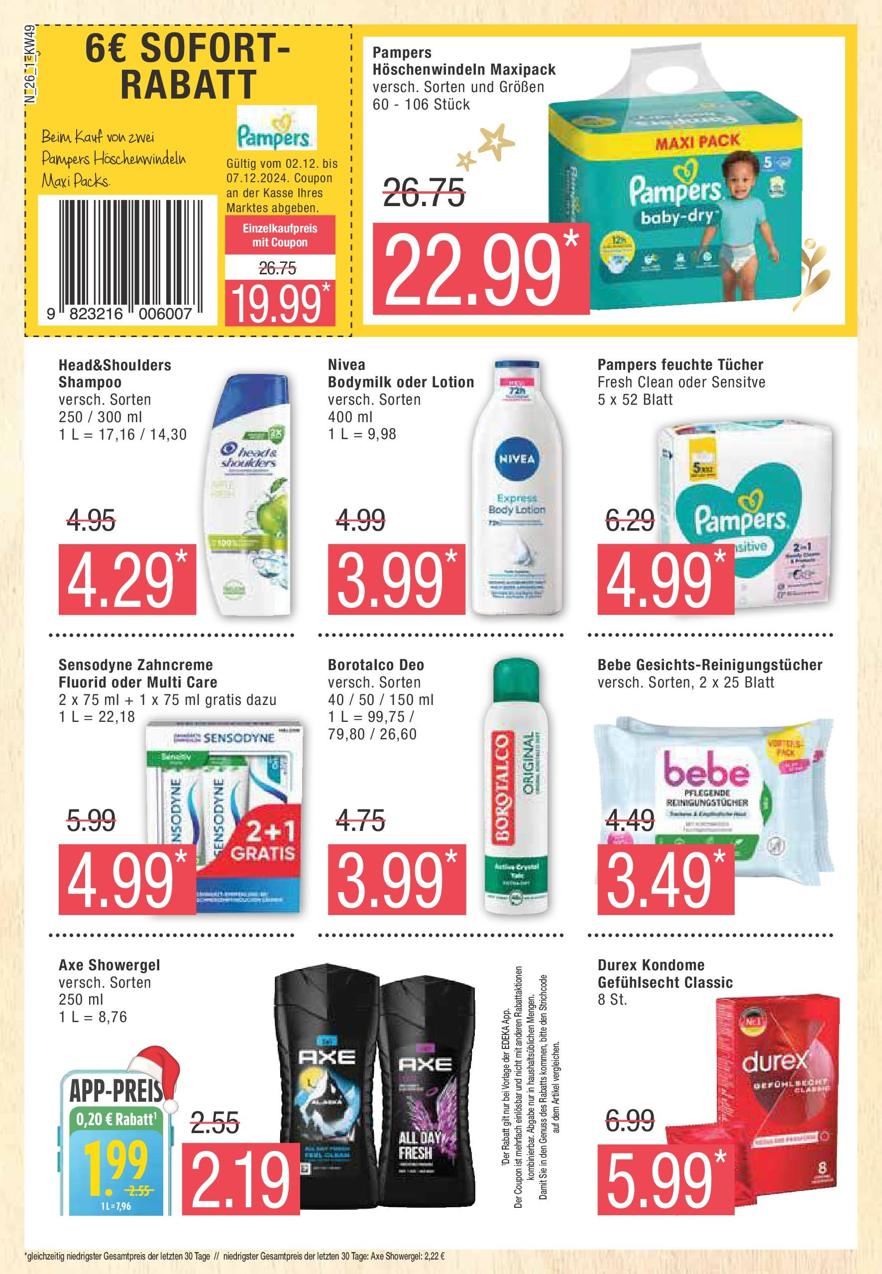 Marktkauf - Buxtehude, Bahnhofstr. 47 (ab 02.12.2024) » Angebote online | Seite: 26 | Produkte: Pampers, Shampoo, Reinigungstücher, Body Lotion