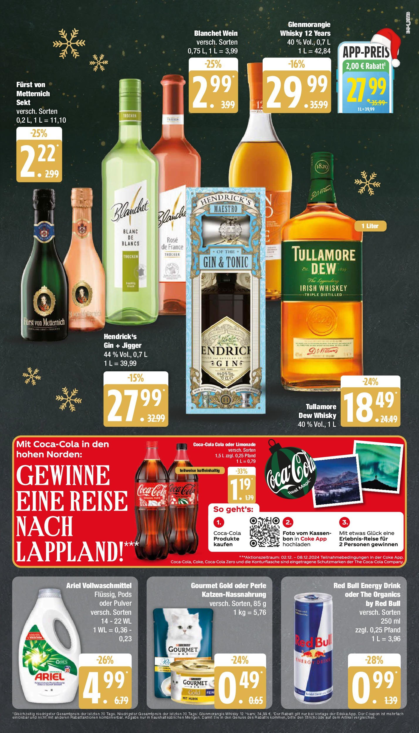 Edeka - Hamburg, Krohnstieg 41-43  (ab 01.12.2024) » Angebote Online | Seite: 5 | Produkte: Red bull, Ariel, Limonade, Whiskey