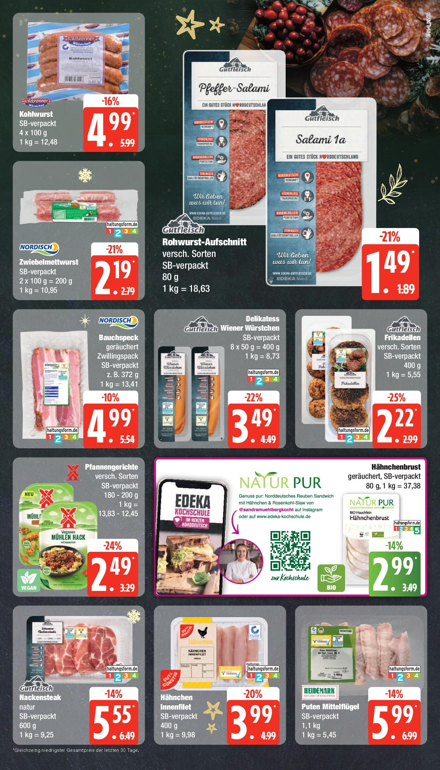 Edeka - Hamburg, Krohnstieg 41-43  (ab 01.12.2024) » Angebote Online | Seite: 11 | Produkte: Hahnchen, Wiener wurstchen, Salami, Hahnchenbrust