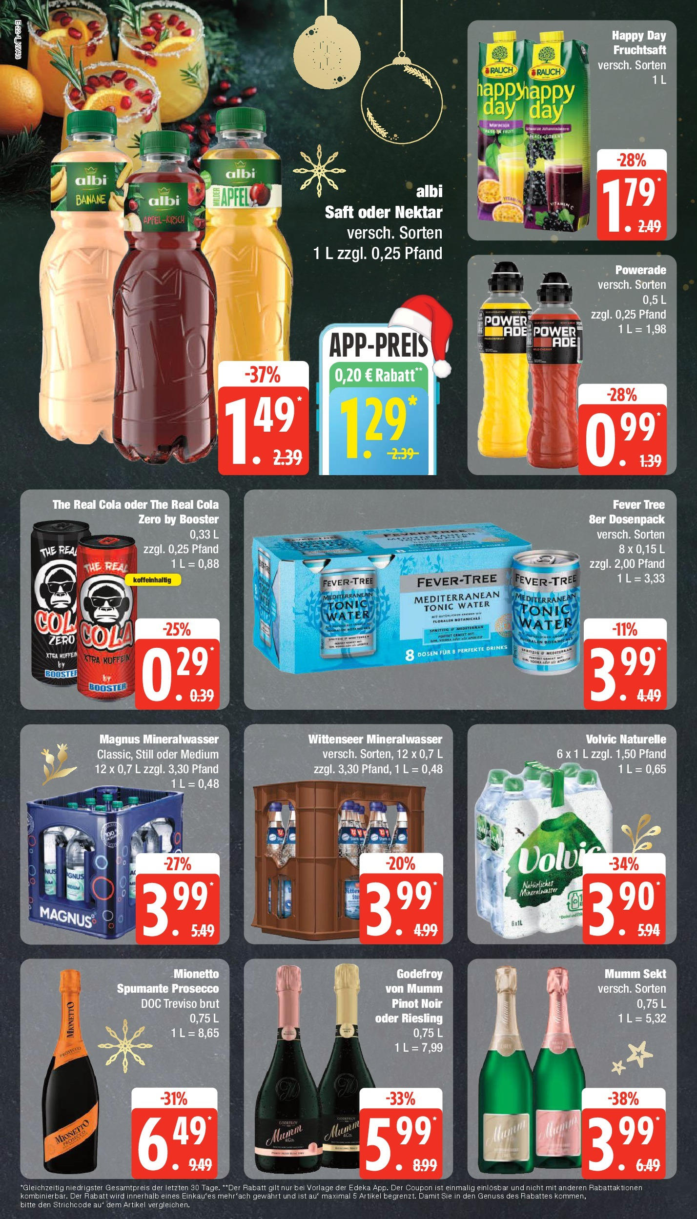 Edeka - Hamburg, Krohnstieg 41-43  (ab 01.12.2024) » Angebote Online | Seite: 22 | Produkte: Mumm sekt, Prosecco, Powerade, Volvic