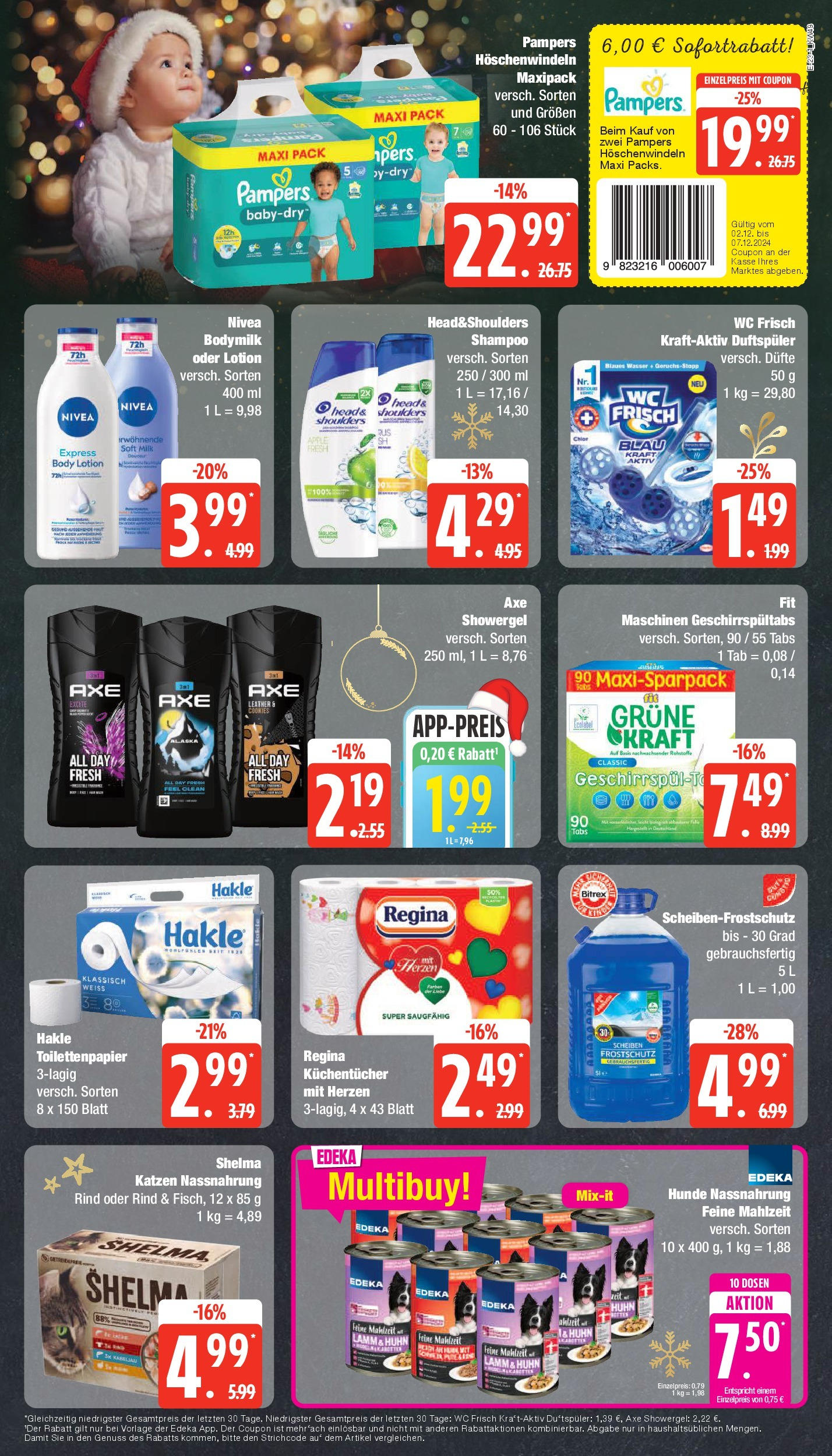 Edeka - Hamburg, Krohnstieg 41-43  (ab 01.12.2024) » Angebote Online | Seite: 23 | Produkte: Shampoo, Wasser, Axe, Body Lotion